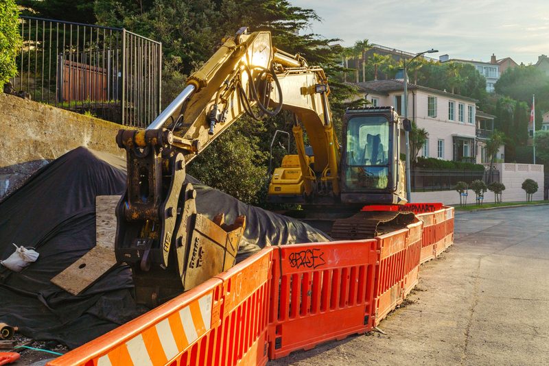 Výkopy pasů a sondy – Moravská Třebová, Zděný RD, výkop 1,1 m v hlínách